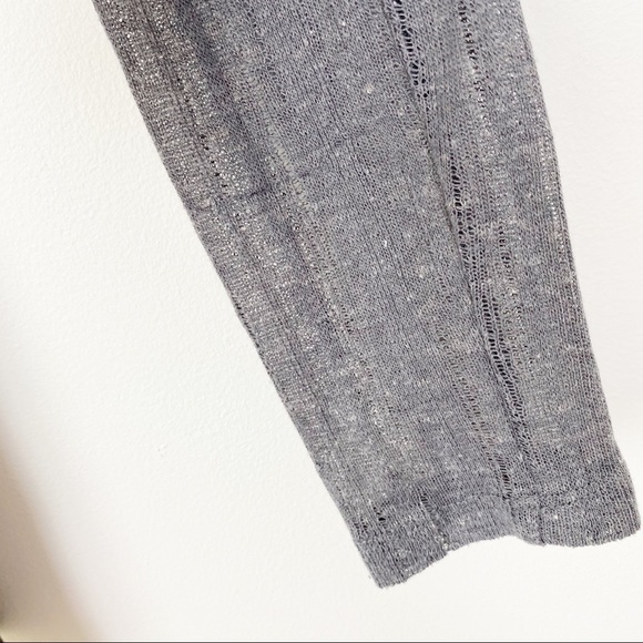 ALTAR’D STATE Grey Lace Sheer Knit Tunic Top Small Boho Bohemian - Picture 5 of 7